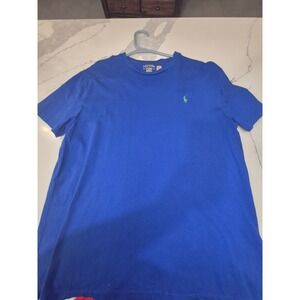 Polo‎ Ralph Lauren T-Shirt Classic Fit Short Sleeve Casual Blue Medium